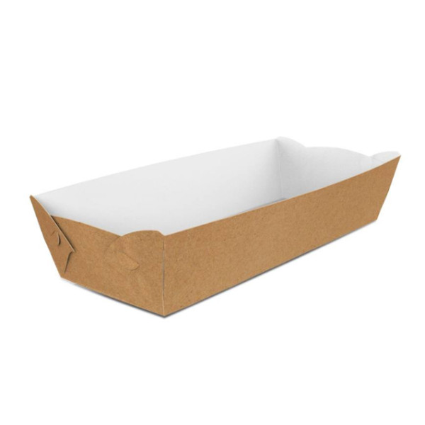 Картонна тарілка-човник Максі Крафт (100шт/уп)