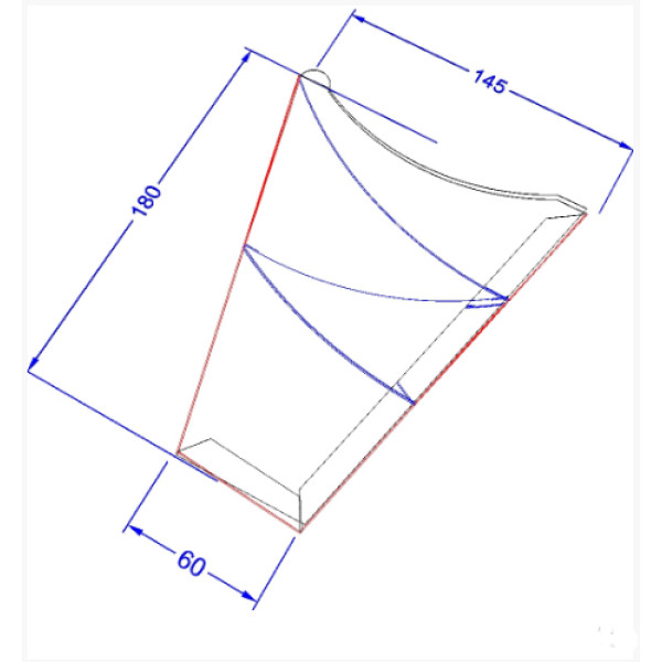 Картонна упаковка для млинців "Максі" крафт
