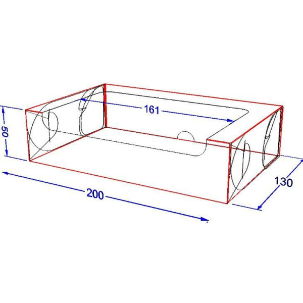Коробка для суші "Максі" Чорна
