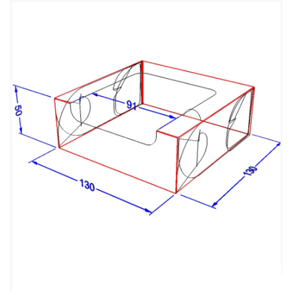 Коробка для суші "Міді" світла