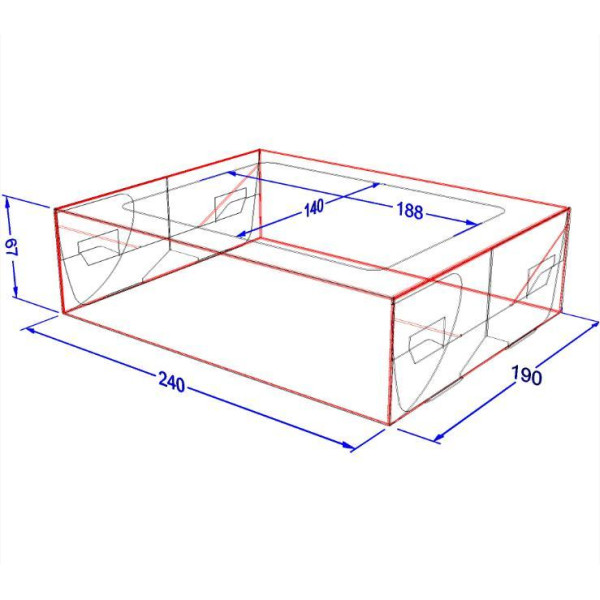 Картонна коробка для суші "МЕГА" Біла