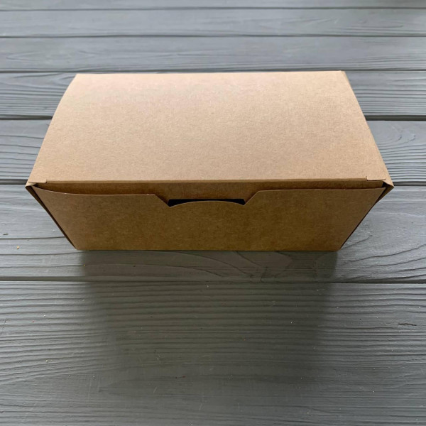 Упаковка паперова велика КРАФТ для суші та снеків 165х105х58 мм (25шт/уп|8уп/ящ)