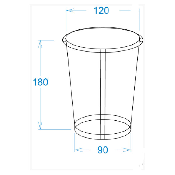 Картонний склянку 1,4 Л білий