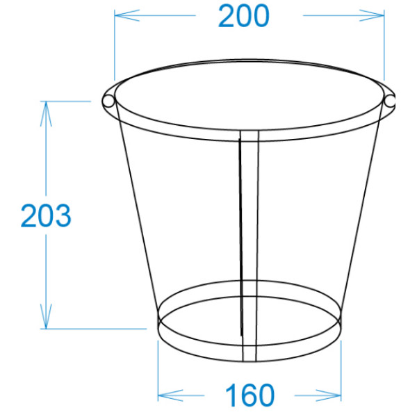 Картонний стакан 5 л. Крафт (25шт/уп) ST5K(ST5K)