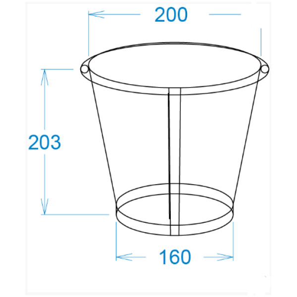 Картонний склянку 5 Л білий