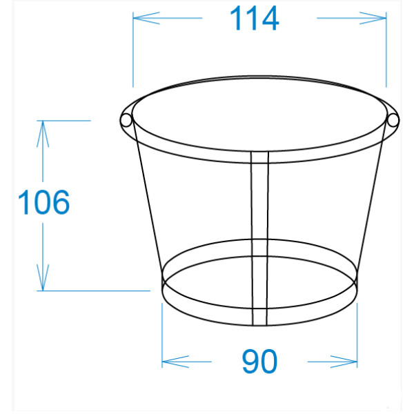Картонний стакан 0,7 Л. Крафт (50шт/уп)