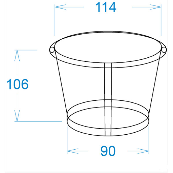 Картонний стакан 0,7 Л світлий