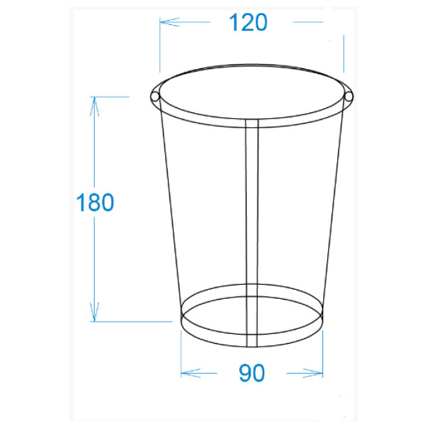 Картонний склянку 1,4 Л світлий