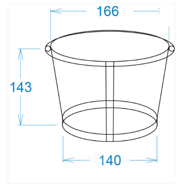 Картонний склянку 2,5 Л світлий