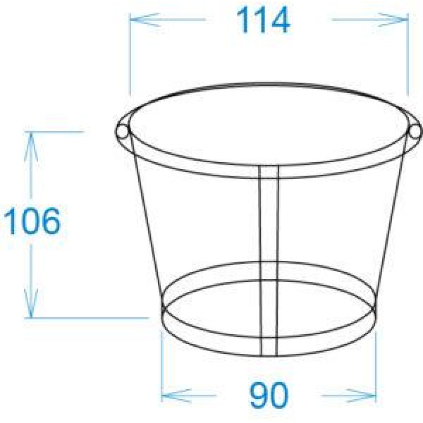 Картонний стакан 0,7 Л Чорний