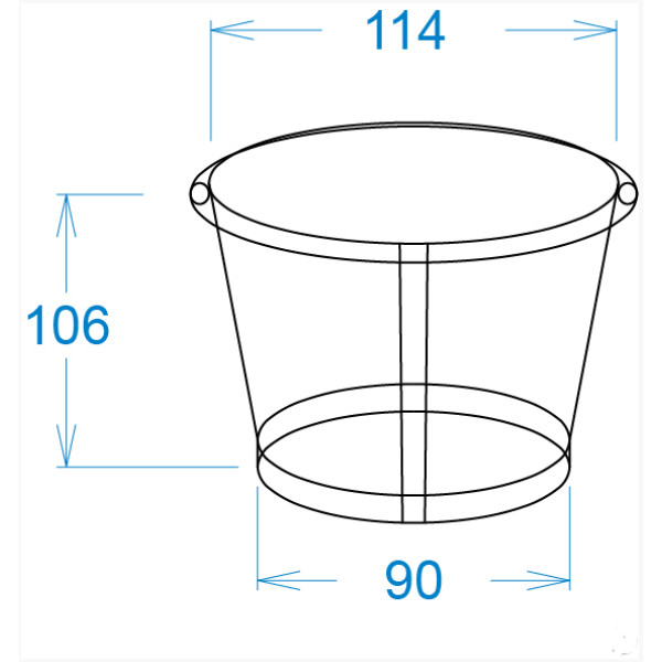 Картонний стакан 0,7 Л темний