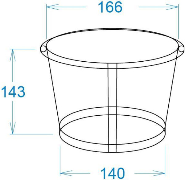 Картонний склянку 2,5 Л крафт