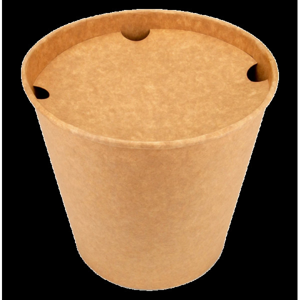 Кришка паперова для відра під крильця крафт/крафт (50шт/уп) 011821(011821)