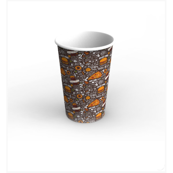 Картонний склянку 1,4 Л темний