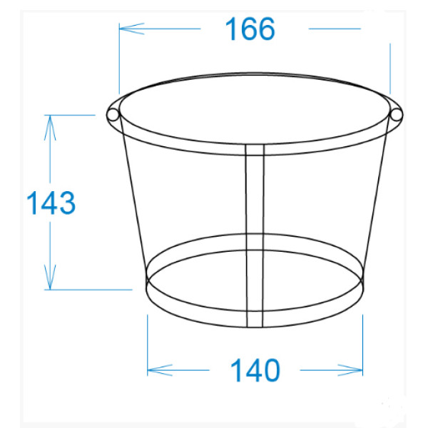 Картонний склянку 2,5 Л темний
