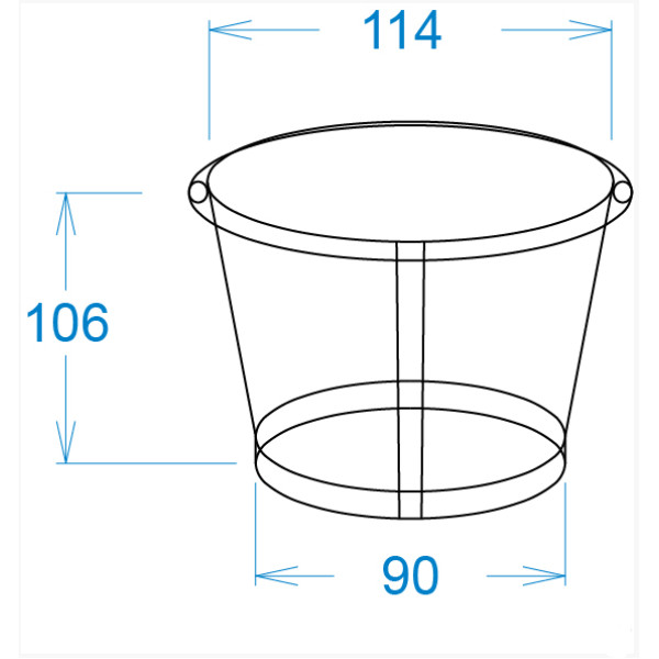 Картонний стакан 0,7 Л. Білий (50шт/уп)