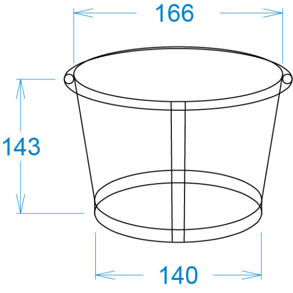 Картоний стакан 2,5 Л чорний