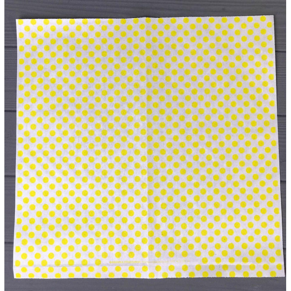 Папір обгортковий "Жовтий горох" 320x320 мм 888Ф
