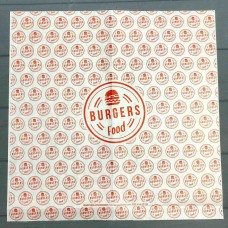 Обгортковий папір Burgers food 320х320 мм 222Ф