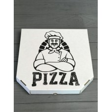 Коробка для піци з малюнком Cook 300Х300Х30 мм (Чорний друк)