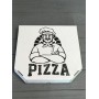 Коробка для пиццы с рисунком Cook 300Х300Х30 мм (Черная печать)