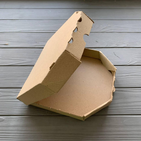 Коробка для піци бура 210х210х33 мм (100шт)