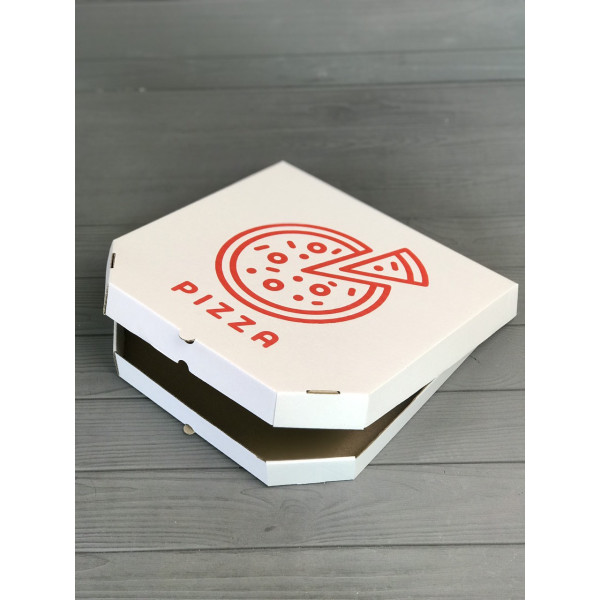 Коробка для піци c малюнком Pizza 320Х320Х30 мм (Червона печатка)