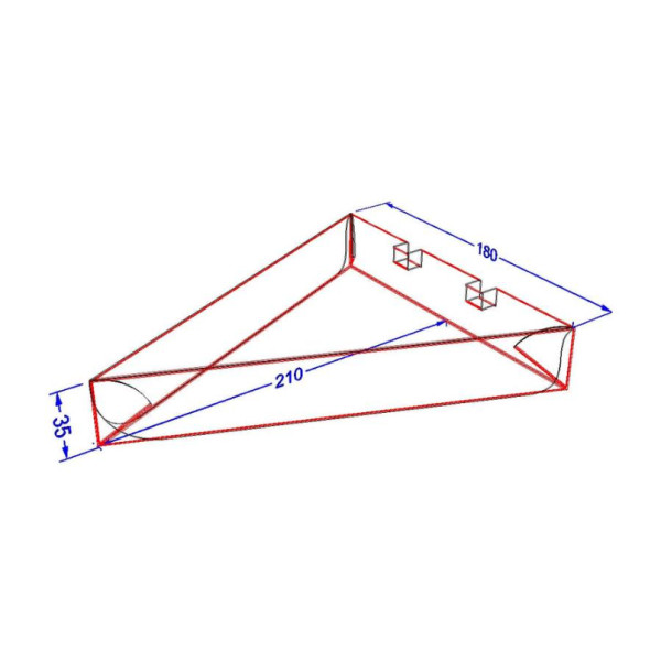 Упаковка картона для піци крафт (50/1000)
