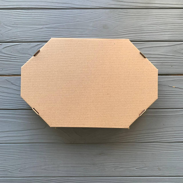 Картонна упаковка для чебуреків (хачапурі) 295х191мм (100шт) PL295*191