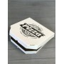 Коробка для пиццы с рисунком Town 350Х350Х35 мм (черная печать)