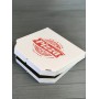 Коробка для пиццы с рисунком Town 250х250х30 мм (красная печать)