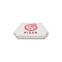 Коробка для пиццы с рисунком Pizza 250х250х30 мм (Красная печать)