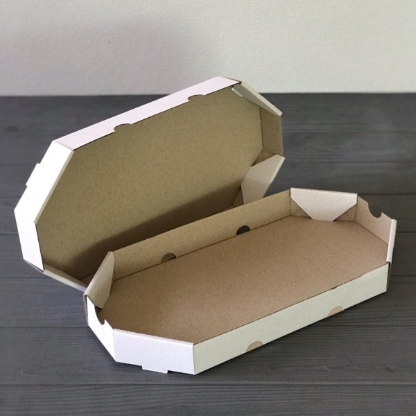 Коробка для пол.піци та кальцоне біла 320х160х35 (100 шт)