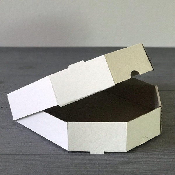 Коробка для піци біла 210х210х33 мм (100шт)