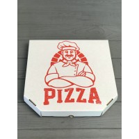 Коробка для піци з малюнком Cook 320Х320Х30 мм (Червона печатка)
