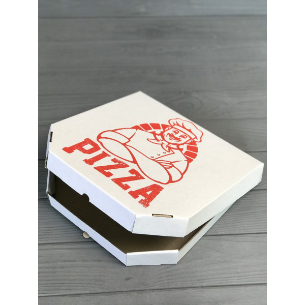 Коробка для піци c малюнком Cook 400Х400Х40 мм (Червона печатка)
