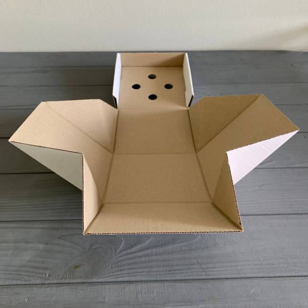 Бокс для бургера білий 120х120х120 мм (від 10 шт)