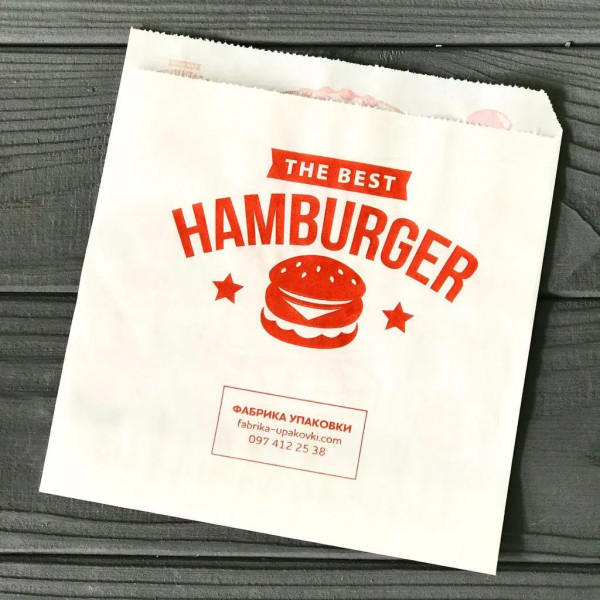 Упаковка бумажная  для Бургера 64Ф (140x140 мм)