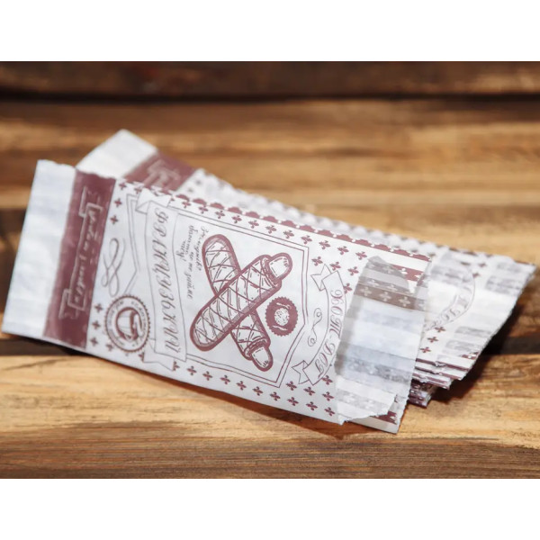 Упаковка паперова для французького хот дога з білого крафта 117