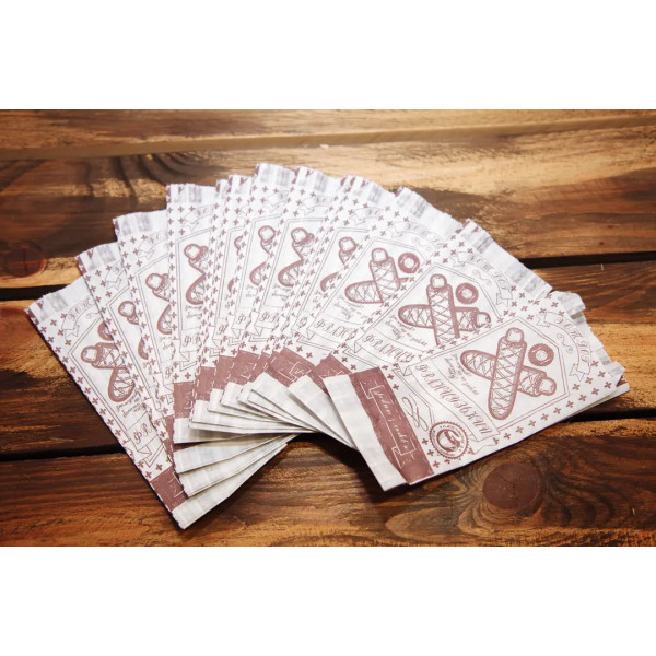 Упаковка паперова для французького хот дога з білого крафта 117