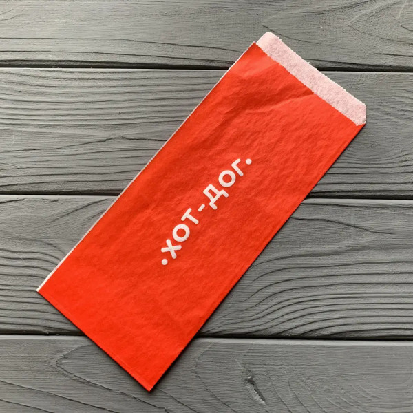 Упаковка для хот-догов 230х90 мм 40гр/м2 (средняя жиростойкость) 99Ф