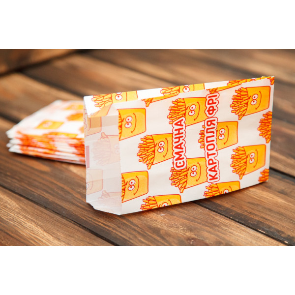 Упаковка для картоплі фрі велика (150-200г) 256