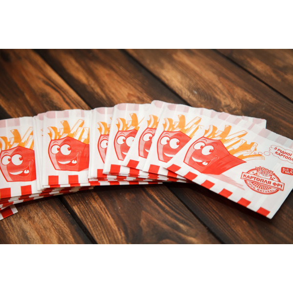 Упаковка для картоплі фрі середня (100-150г) 1786