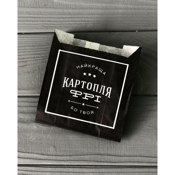 Упаковка для картоплі фрі середня (100 - 150г) 120Ф