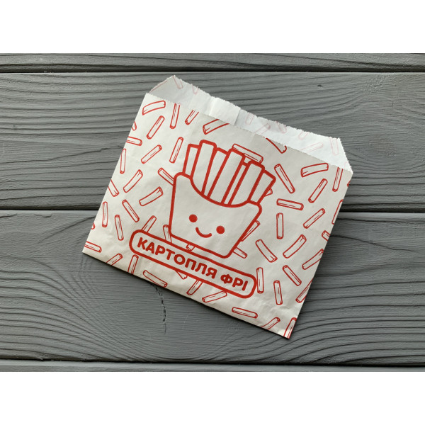 Упаковка для картоплі фрі міні (70-100г) 200Ф