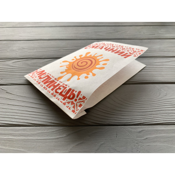 Упаковка бумажная для блинов с печатью 39