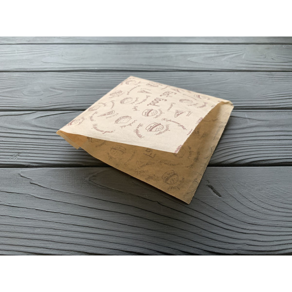 Бумажная упаковка для бургеров Эко стиль 45