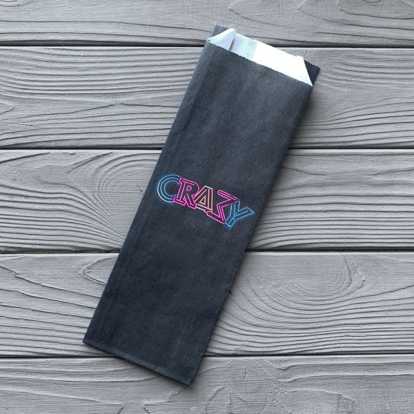 Пакет паперовий 280х100х50 мм CRAZY 75 гр/м2 (Максимальна жиростійкість)