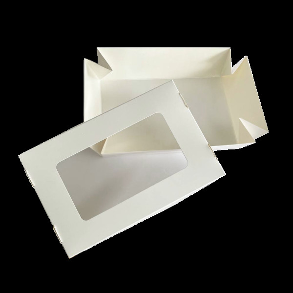Коробка для суші біла 200х130х50мм з вікном W2(W2)