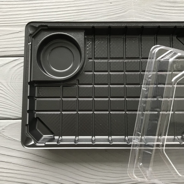 Суши-бокс 2 рола + місце під соусник 332C50+32PK (600шт/ящ)